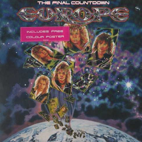 Europe The Final Countdown Album Black T-Shirt OFFICIAL